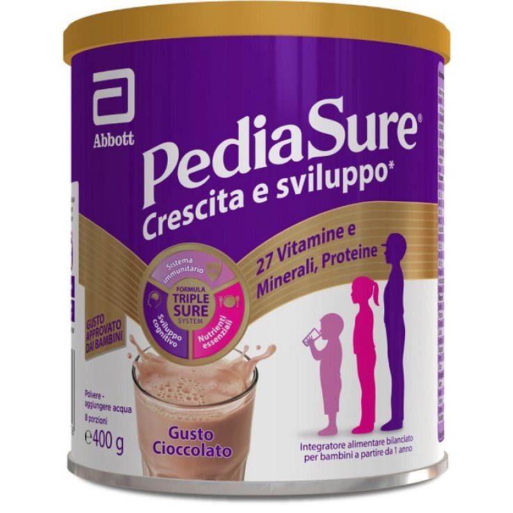 PEDIASURE CRESCITA&SVILUPPO CIOCCOLATO 400 G PEDIASURE CRESCITA&SVILUPPO CIOCCOLATO 400 G