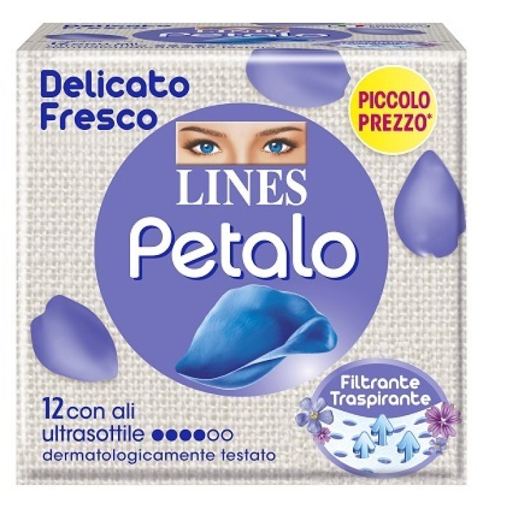 LINES PETALO Blu C/Ali 12pz LINES PETALO Blu C/Ali 12pz
