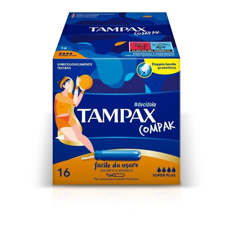 TAMPAX COMPAK Super Plus 16 Pz TAMPAX COMPAK Super Plus 16 Pz
