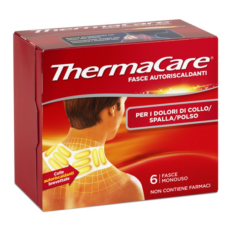 FASCE AUTORISCALDANTI A CALORE TERAPEUTICO THERMACARE COLLO/SPALLA/POLSO 6 PEZZI FASCE AUTORISCALDANTI A CALORE TERAPEUTICO THERMACARE COLLO/SPALLA/POLSO 6 PEZZI