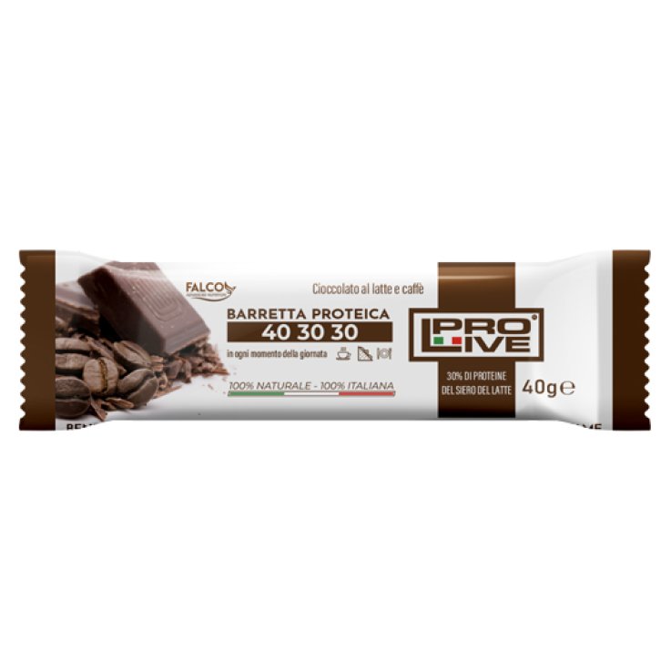 PROLIVE 40 30 30 BARRETTA PROTEICA CIOCCOLATO AL LATTE/CAFFE' 40 G
