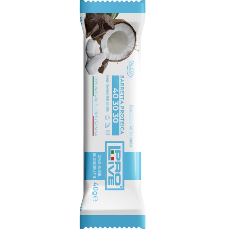 PROLIVE 40 30 30 BARRETTA PROTEICA CIOCCOLATO AL LATTE/COCCO40 G