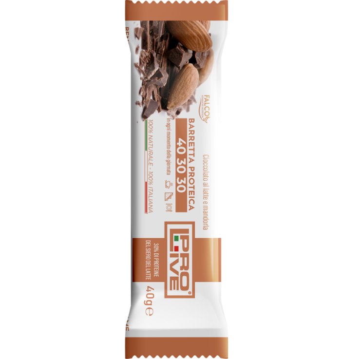 PROLIVE 40 30 30 BARRETTA PROTEICA CIOCCOLATO AL LATTE/MANDORLA 40 G
