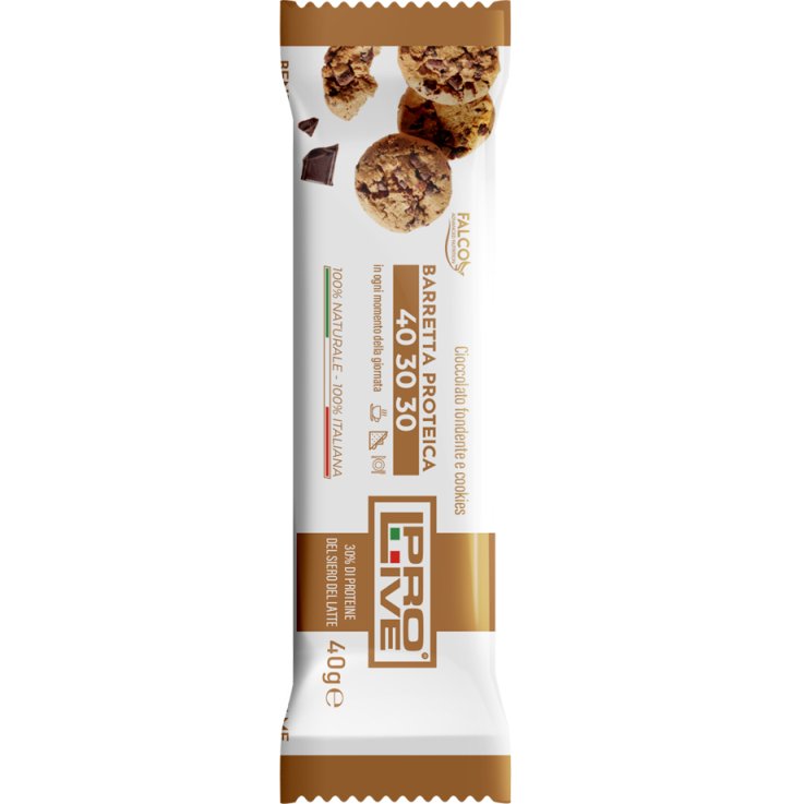PROLIVE 40 30 30 BARRETTA PROTEICA CIOCCOLATO FONDENTE/COOKIES 40 G