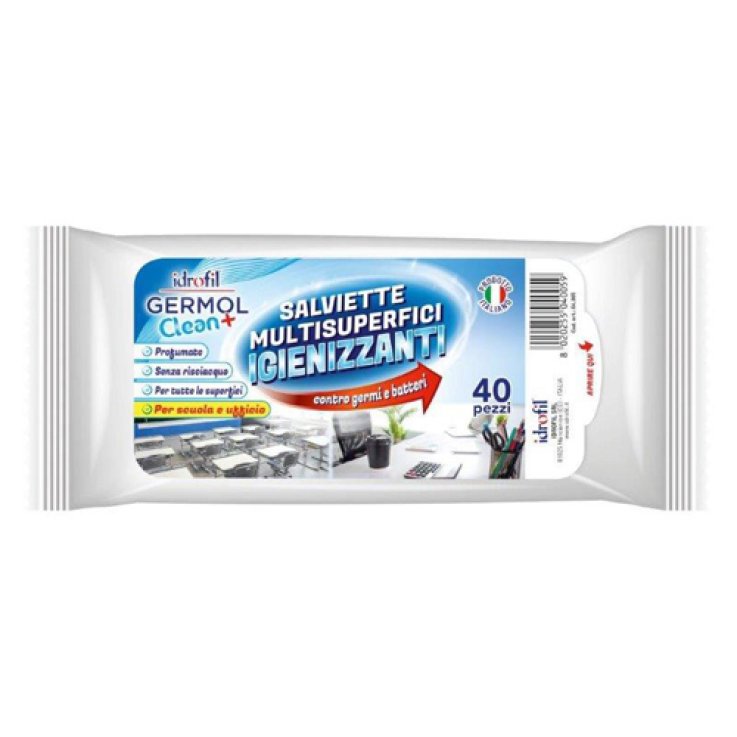 GERMOL CLEAN SALVIETTINE IGIENICHE SUPERFICI 40 PEZZI