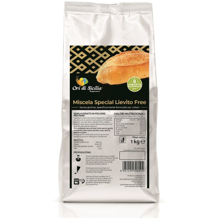 ORI DI SICILIA Mix Lievito 1Kg ORI DI SICILIA Mix Lievito 1Kg