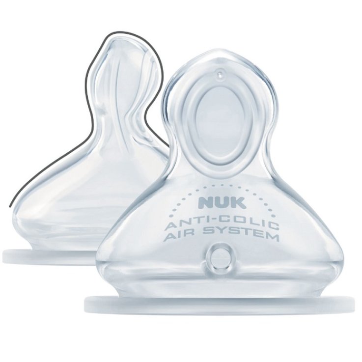 NUK FIRST CHOICE+ TETTARELLA IN SILICONE 6-18 MESI MISURA LARGE 2 PEZZI