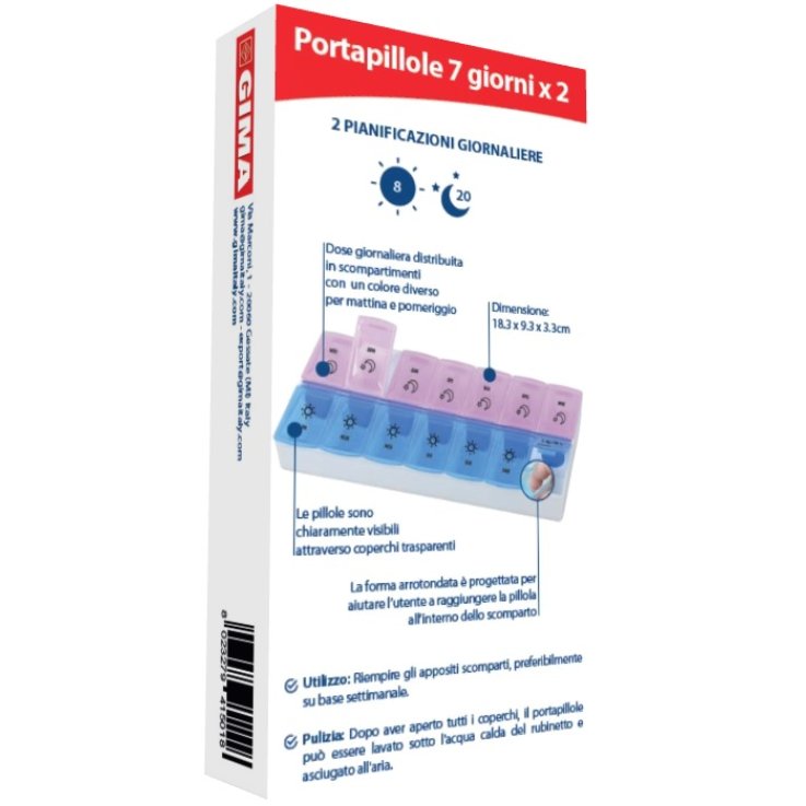 PORTAPILLOLE Sett.7GGx2 GIMA PORTAPILLOLE Sett.7GGx2 GIMA
