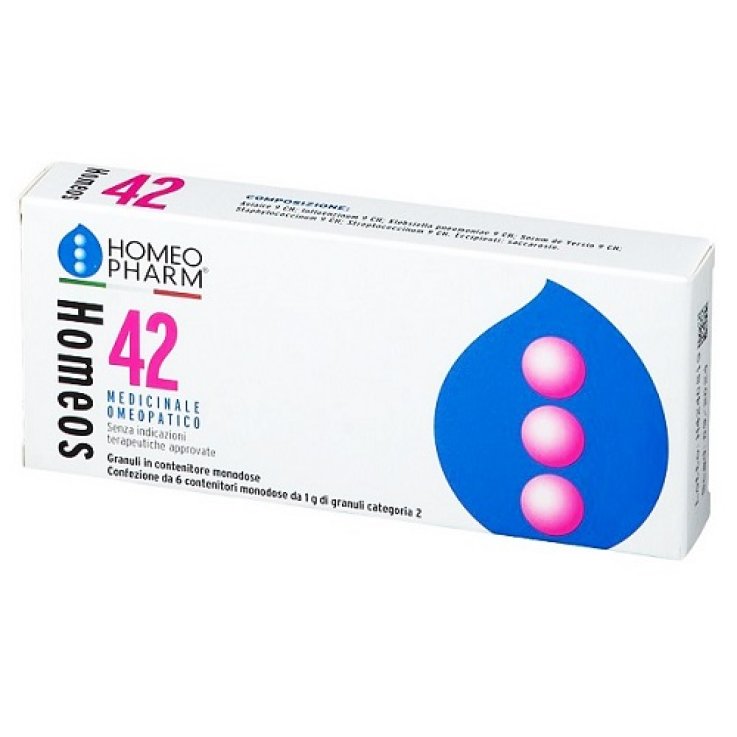HOMEOS 42 Comp.Globuli 6 tubi HOMEOS 42 Comp.Globuli 6 tubi
