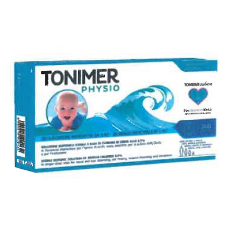 TONIMER PHYSIO MONODOSE SOLUZIONE ISOTONICA MULTIFUNZIONE ABASE DI CLORURO DI SODIO 0,9% 20 FLACONCINI 5 ML PROMO TONIMER PHYSIO MONODOSE SOLUZIONE ISOTONICA MULTIFUNZIONE ABASE DI CLORURO DI SODIO 0,9% 20 FLACONCINI 5 ML PROMO