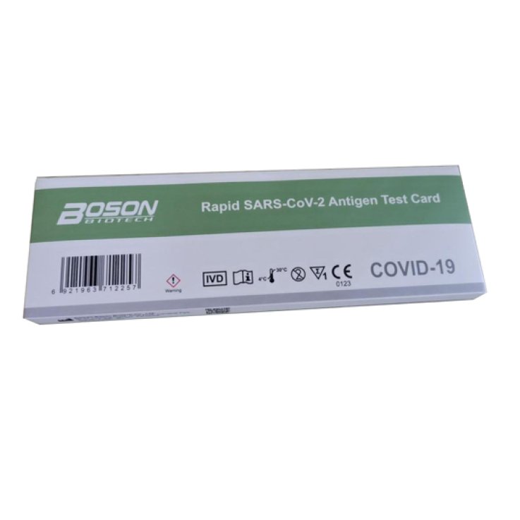 TEST ANTIGENICO RAPIDO COVID-19 AUTODIAGNOSTICO DETERMINAZIONE QUALITATIVA ANTIGENI SARS-COV-2 IN TAMPONI NASALI MEDIANTE IMMUNOCROMATOGRAFIA