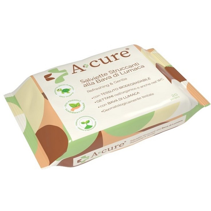 A+CURE 20 Salviette Struccanti Alla Bava di Lumaca A+CURE 20 Salviette Struccanti Alla Bava di Lumaca