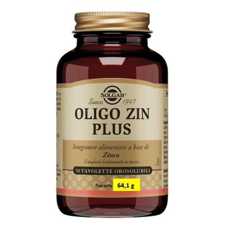 OLIGO ZIN Plus 50 Tav.SOLGAR OLIGO ZIN Plus 50 Tav.SOLGAR