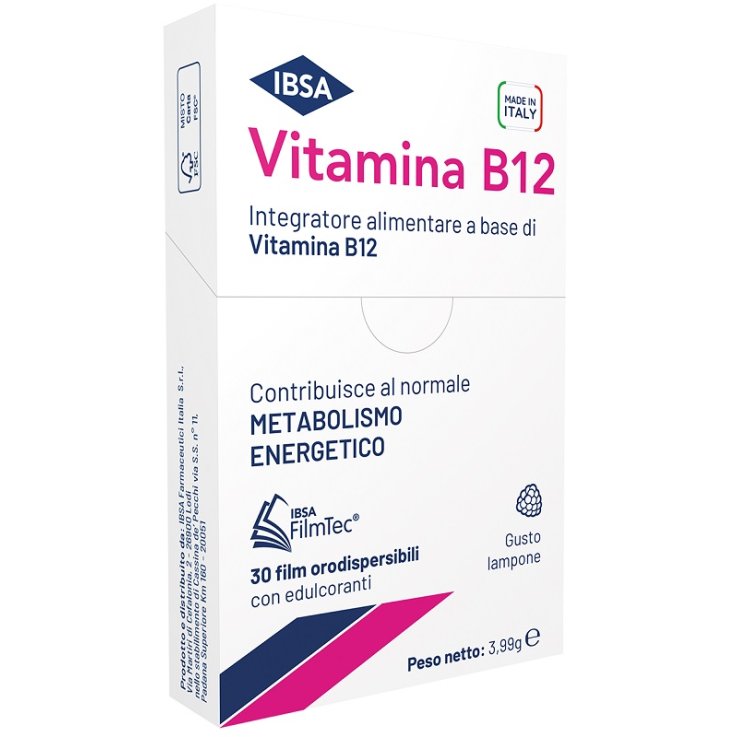 VITAMINA B12 IBSA 30 FILM ORALI VITAMINA B12 IBSA 30 FILM ORALI