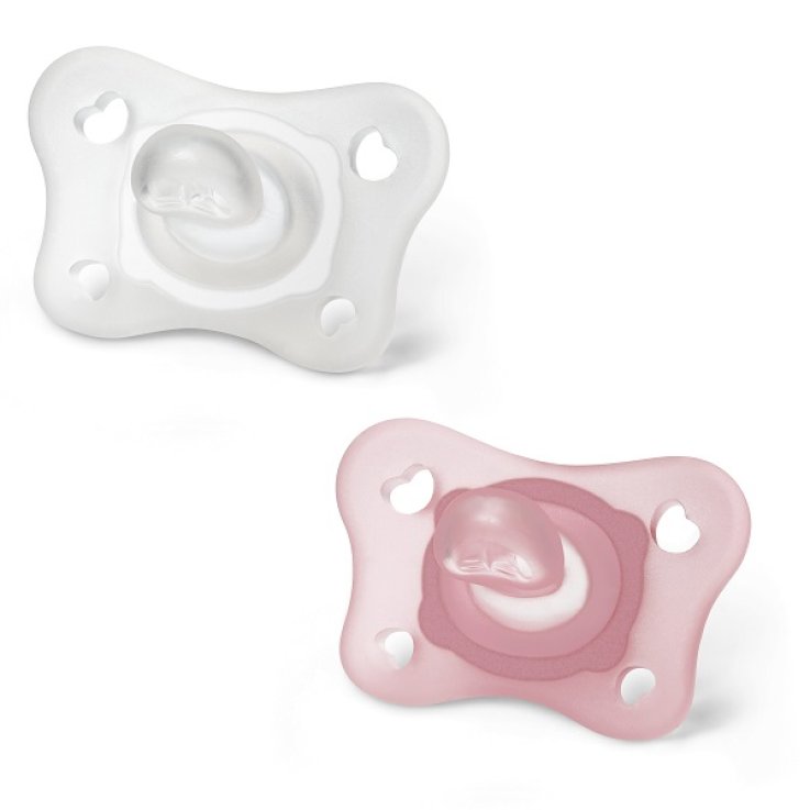 CHICCO GOMMOTTINO GIRL SILICONE 0-2 MESI 2 PEZZI ITA C