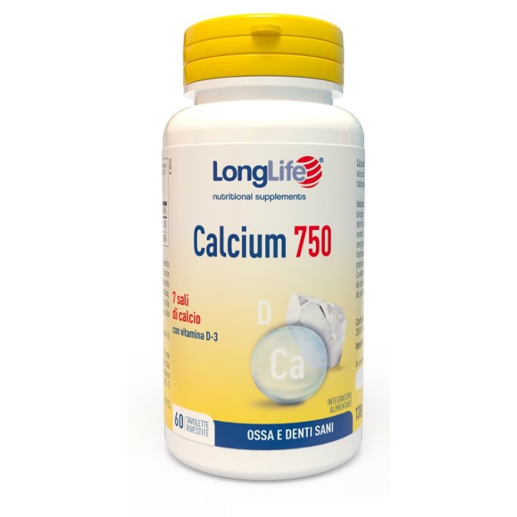 LONGLIFE CALCIUM 750mg 60 Tav. LONGLIFE CALCIUM 750mg 60 Tav.
