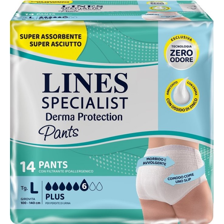 LINES SP.DERM Pants Pl.L 14pz LINES SP.DERM Pants Pl.L 14pz