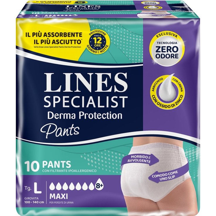 LINES SP.DERM Pants Mx L 10pz LINES SP.DERM Pants Mx L 10pz