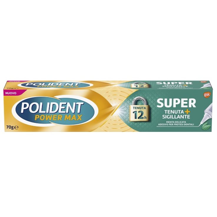 POLIDENT SUPER TENUTA+SIGILLANTE MENTA DELICATA ADESIVO PROTESI DENTALE 70 G POLIDENT SUPER TENUTA+SIGILLANTE MENTA DELICATA ADESIVO PROTESI DENTALE 70 G