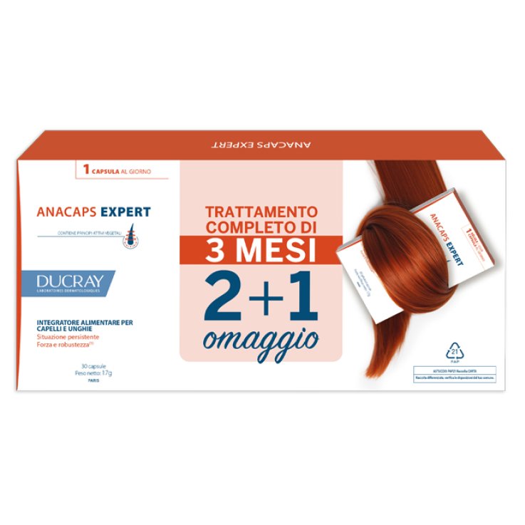DUCRAY ANACAPS EXPERT CAPELLI E UNGHIE 3 X 30 CAPSULE DUCRAY ANACAPS EXPERT CAPELLI E UNGHIE 3 X 30 CAPSULE