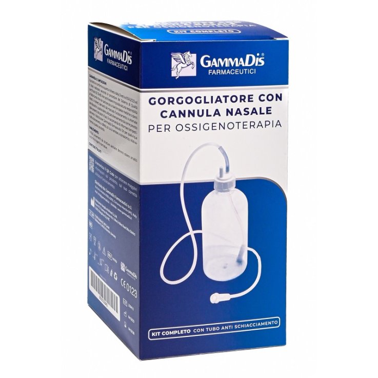 GORGOGLIATORE PER OSSIGENOTERAPIA CON OCCHIALE + CANNULA NASALE GAMMADIS GORGOGLIATORE PER OSSIGENOTERAPIA CON OCCHIALE + CANNULA NASALE GAMMADIS