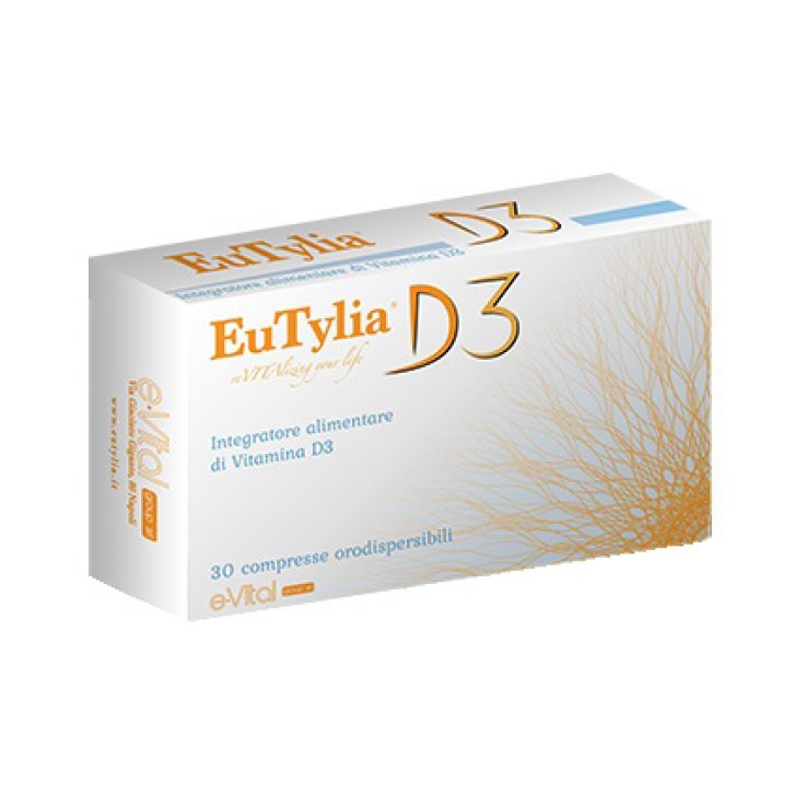 EUTYLIA D3 30 COMPRESSE ORODISPERDIBILI SENZA GLUTINE EUTYLIA D3 30 COMPRESSE ORODISPERDIBILI SENZA GLUTINE