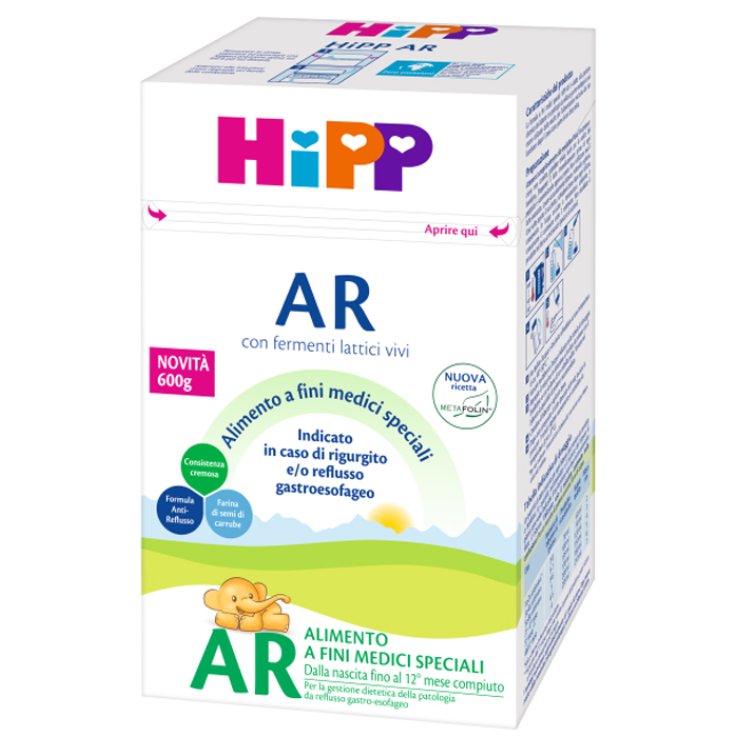 HIPP LATTE ANTIREFLUSSO CON METAFOLINA 600 G HIPP LATTE ANTIREFLUSSO CON METAFOLINA 600 G