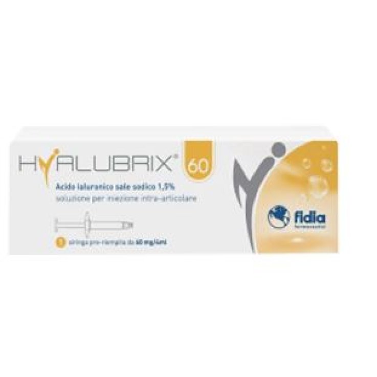 SIRINGA INTRA-ARTICOLARE HYALUBRIX 60 ACIDO IALURONICO 1,5%60 MG 4 ML
