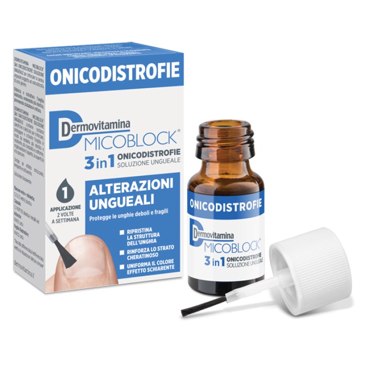 DERMOVITAMINA MICOBLOCK 3 IN 1 ONICODISTROFIE ALTERAZIONI UNGUEALI 7 ML
