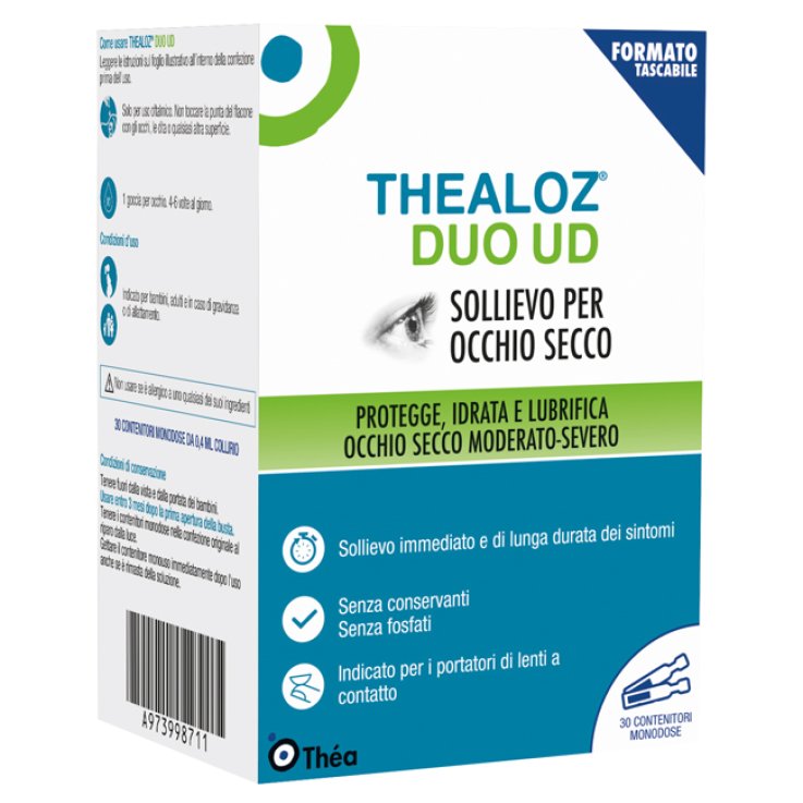 GOCCE OCULARI THEALOZ DUO UD 30 CONTENITORI MONODOSE 0,4 ML GOCCE OCULARI THEALOZ DUO UD 30 CONTENITORI MONODOSE 0,4 ML