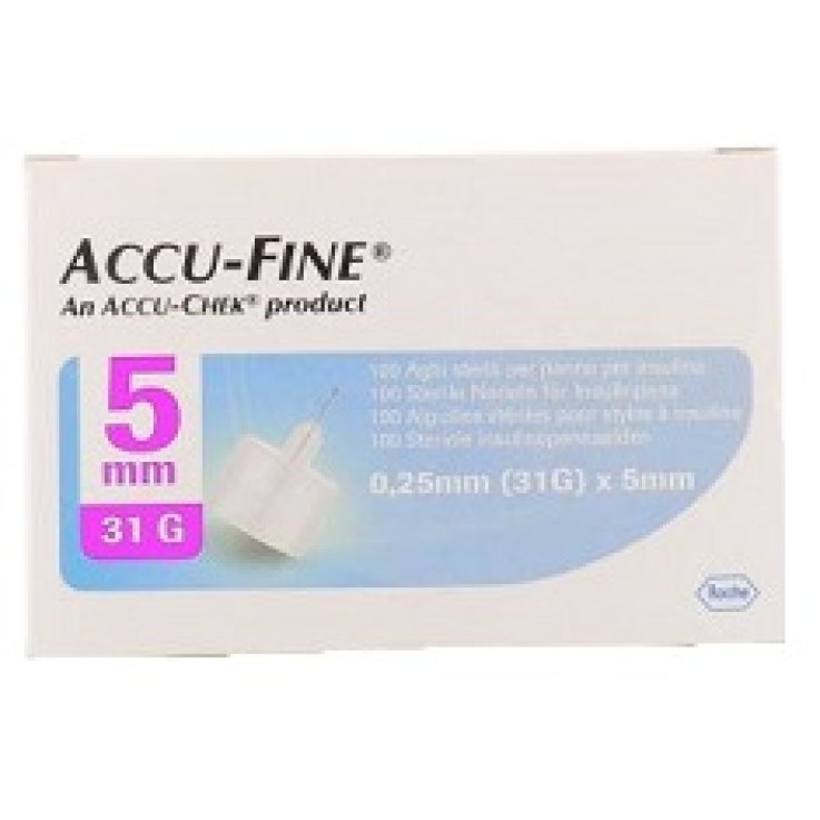 ACCUFINE Ago per insulina 31g 5mm 100pz ACCUFINE Ago per insulina 31g 5mm 100pz