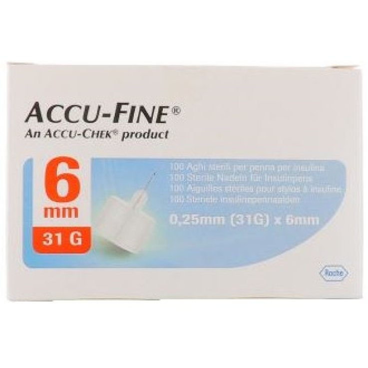 ACCUFINE Ago per Insulina 31g 6mm 100pz ACCUFINE Ago per Insulina 31g 6mm 100pz