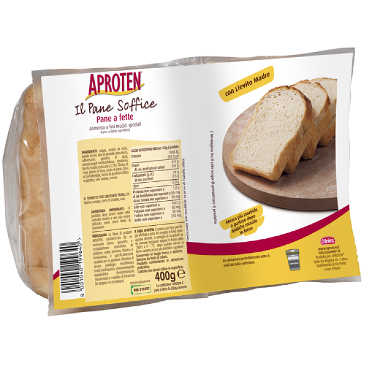 APROTEN Pane Bianco Fette 400g APROTEN Pane Bianco Fette 400g