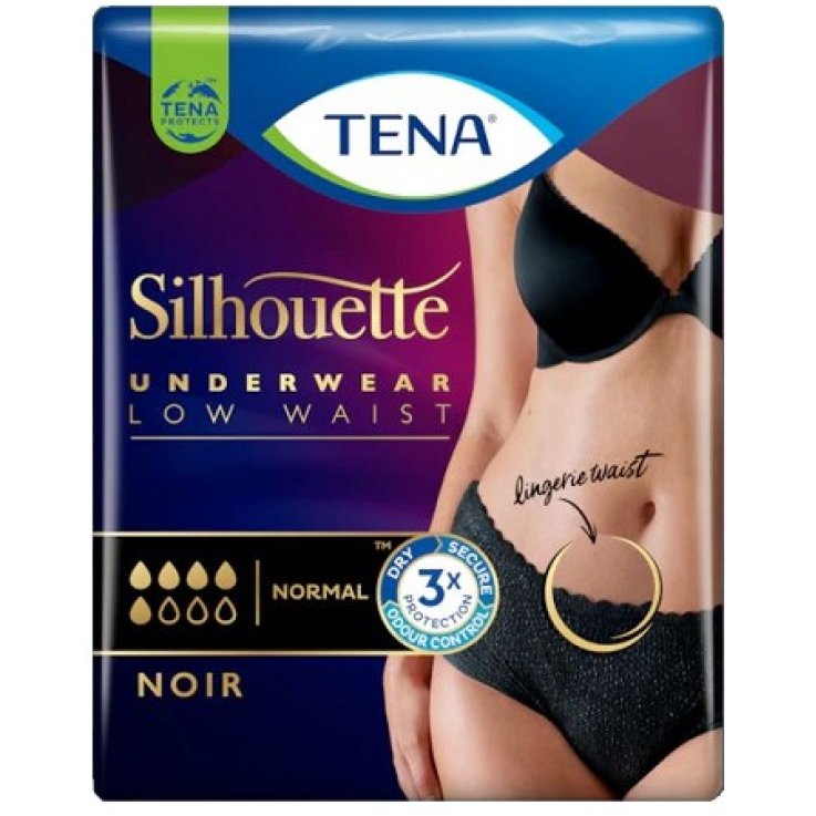 TENA SILHOUETTE NOIR M 10 PEZZI TENA SILHOUETTE NOIR M 10 PEZZI
