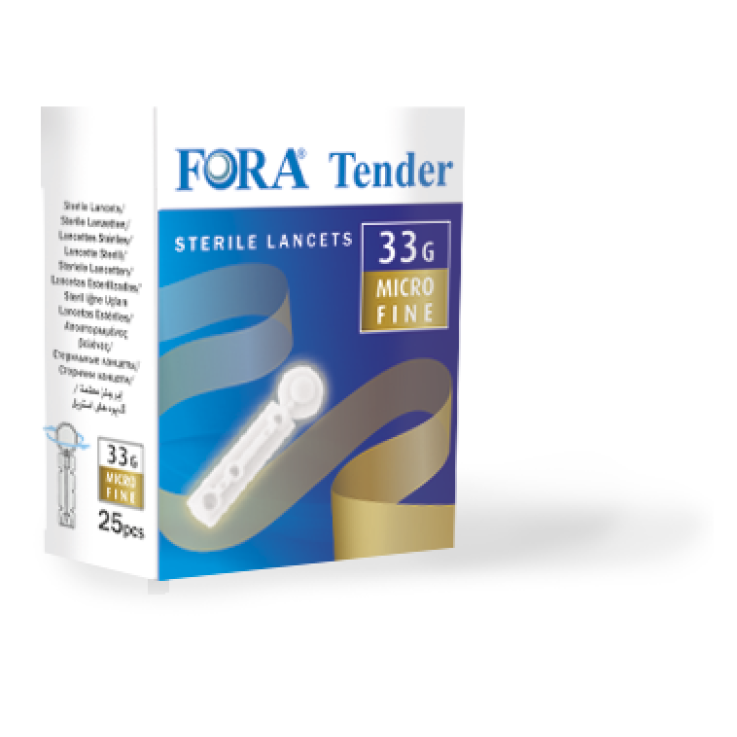 LANCETTE PUNGIDITO FORA TENDER 33 GAUGE 25 PEZZI