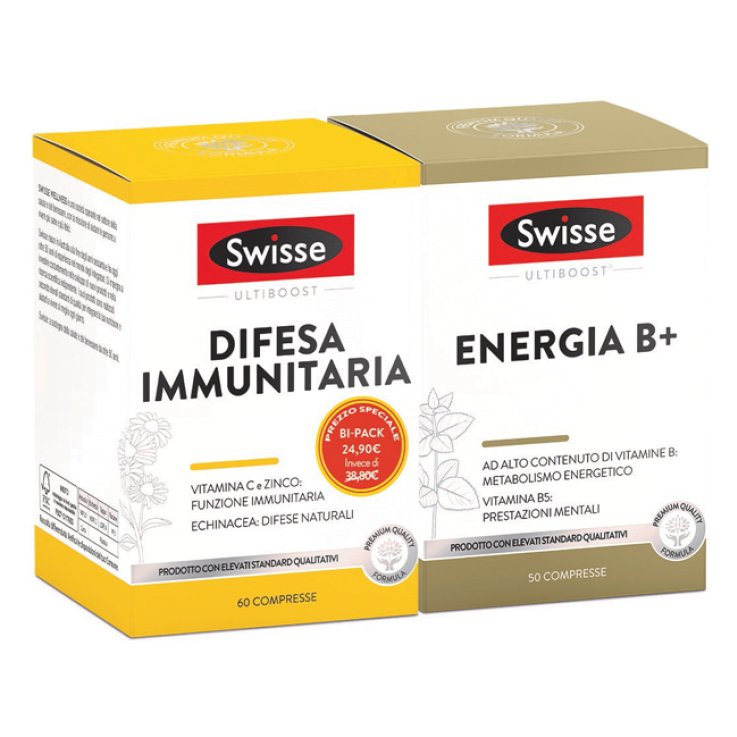 SWISSE BIPACK DIFESA IMMUNITARIA 60 COMPRESSE + ENERGIA B 50COMPRESSE SWISSE BIPACK DIFESA IMMUNITARIA 60 COMPRESSE + ENERGIA B 50COMPRESSE