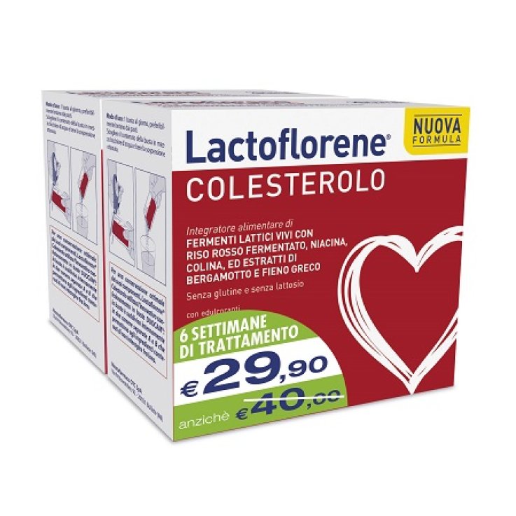 LACTOFLORENE COLESTEROLO BIPACK 20 + 20 BUSTINE LACTOFLORENE COLESTEROLO BIPACK 20 + 20 BUSTINE