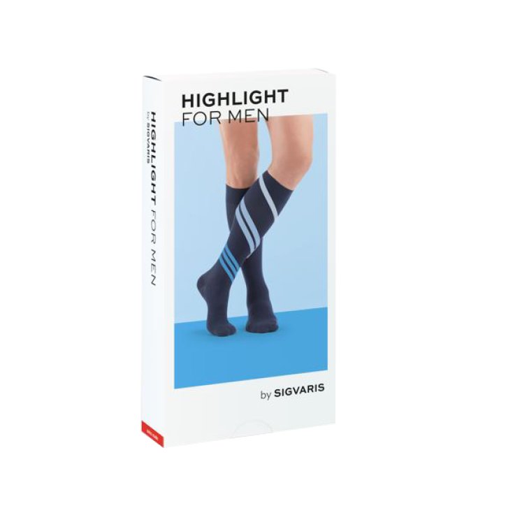 SIGVARIS HIGHLIGHT MEN GAMBALETTO LUNGO PUNTA CHIUSA BLACK S