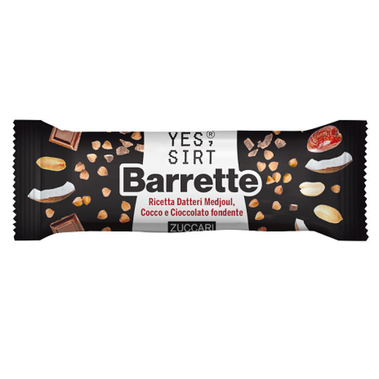 YES SIRT BARRETTE DATTERI MEDJOUL COCCO CIOCCOLATO FONDENTE25 G