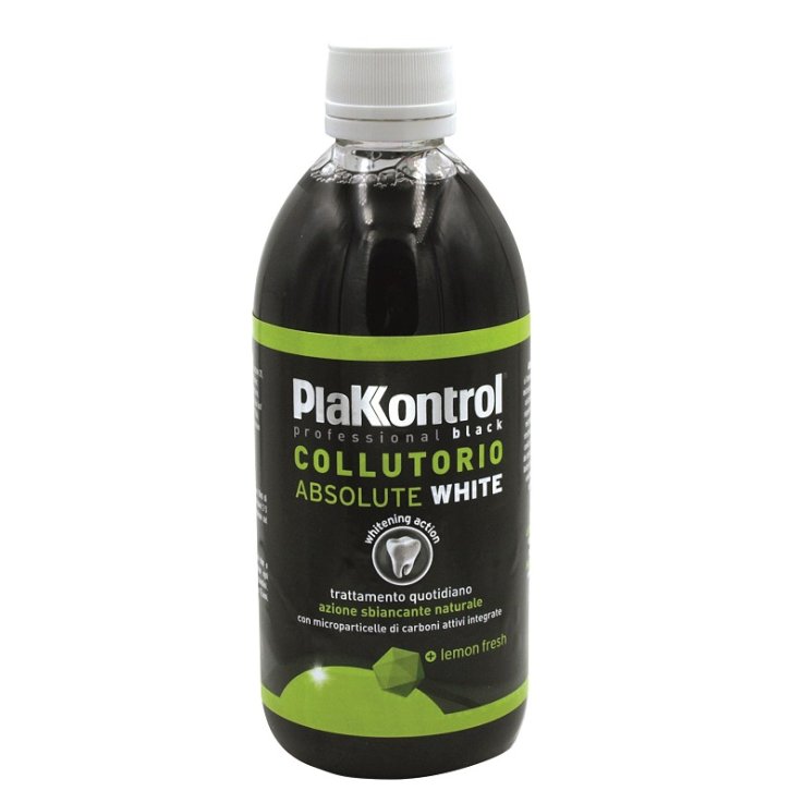 PLAKKONTROL ABSOLUTE WHITE COLLUTORIO BLACK 500 ML PLAKKONTROL ABSOLUTE WHITE COLLUTORIO BLACK 500 ML