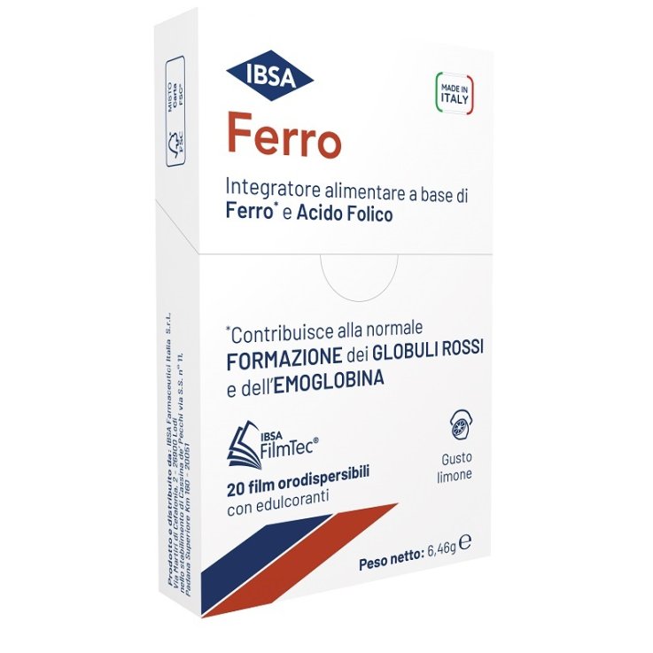 FERRO IBSA 20 FILM ORODISPERSIBILI FERRO IBSA 20 FILM ORODISPERSIBILI