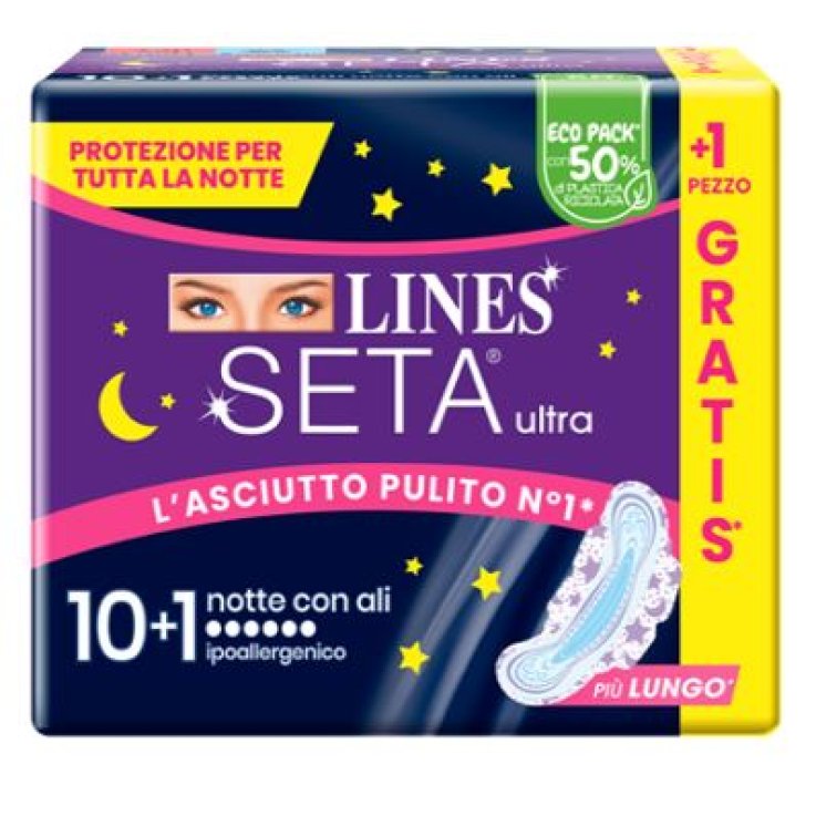 LINES SETA Ultra Notte 10+1pz LINES SETA Ultra Notte 10+1pz