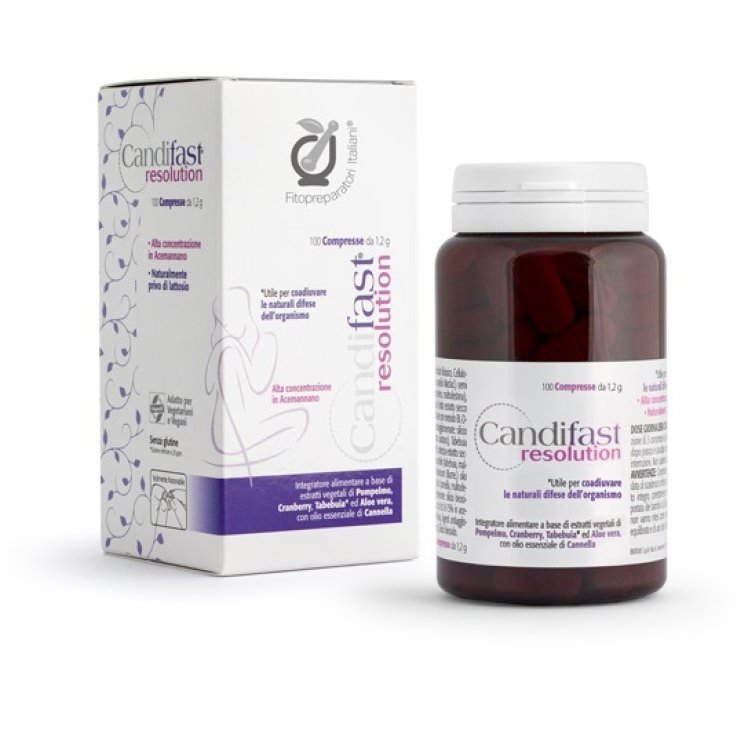 FITOPREPARATORI ITALIANI CANDIFAST RESOLUTION 100 COMPRESSE FITOPREPARATORI ITALIANI CANDIFAST RESOLUTION 100 COMPRESSE