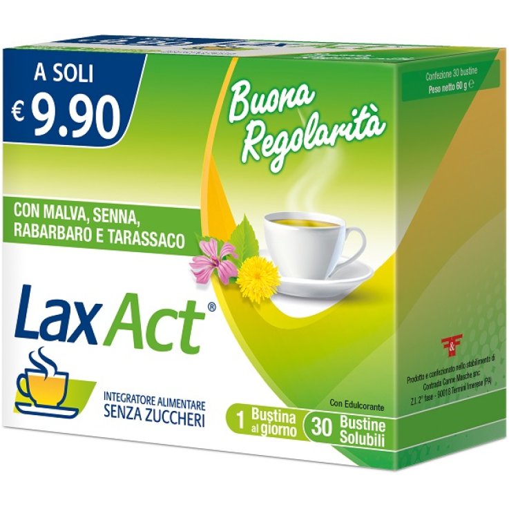 LAX ACT 30 BUSTINE SOLUBILI SENZA ZUCCHERI LAX ACT 30 BUSTINE SOLUBILI SENZA ZUCCHERI
