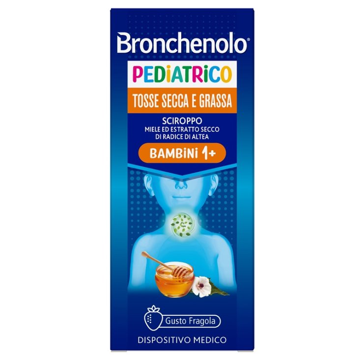 SCIROPPO BRONCHENOLO PEDIATRICO TOSSE SECCA E GRASSA DA 1 ANNO IN SU 120 ML GUSTO FRAGOLA SENZA COLORANTI ARTIFICIALI, SENZA ALCOL, SENZA OGM SCIROPPO BRONCHENOLO PEDIATRICO TOSSE SECCA E GRASSA DA 1 ANNO IN SU 120 ML GUSTO FRAGOLA SENZA COLORANTI ARTIFICIALI, SENZA ALCOL, SENZA OGM