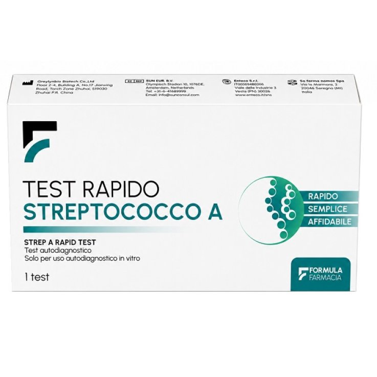 TEST RAPIDO AUTODIAGNOSTICO STREPTOCOCCO A SOFARMAPIU'