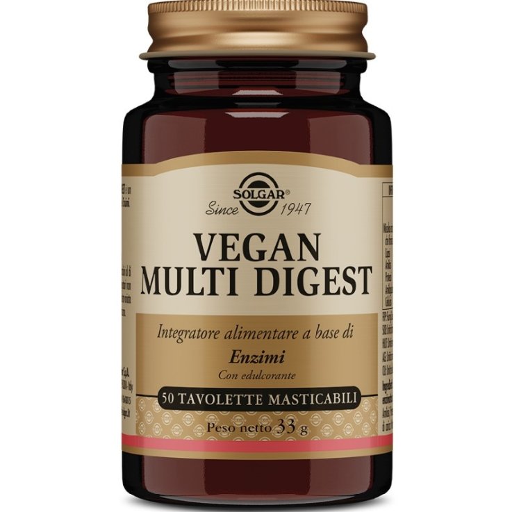 VEGAN MULTI-DIGEST 50TavSOLGAR VEGAN MULTI-DIGEST 50TavSOLGAR
