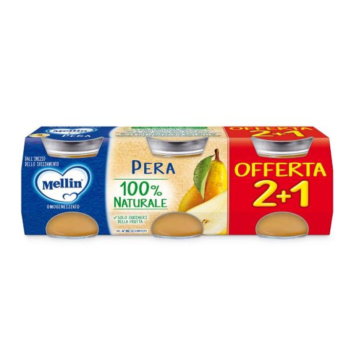 MELLIN OMOGENEIZZATO PERA 3 PEZZI DA 100 G MELLIN OMOGENEIZZATO PERA 3 PEZZI DA 100 G