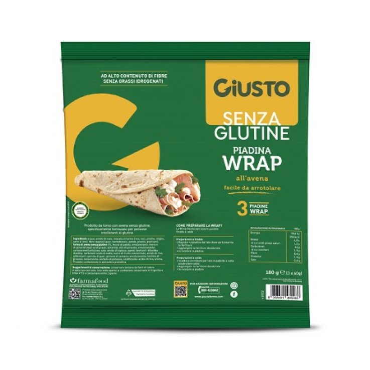 GIUSTO S/G Wrap Avena 3x56g GIUSTO S/G Wrap Avena 3x56g