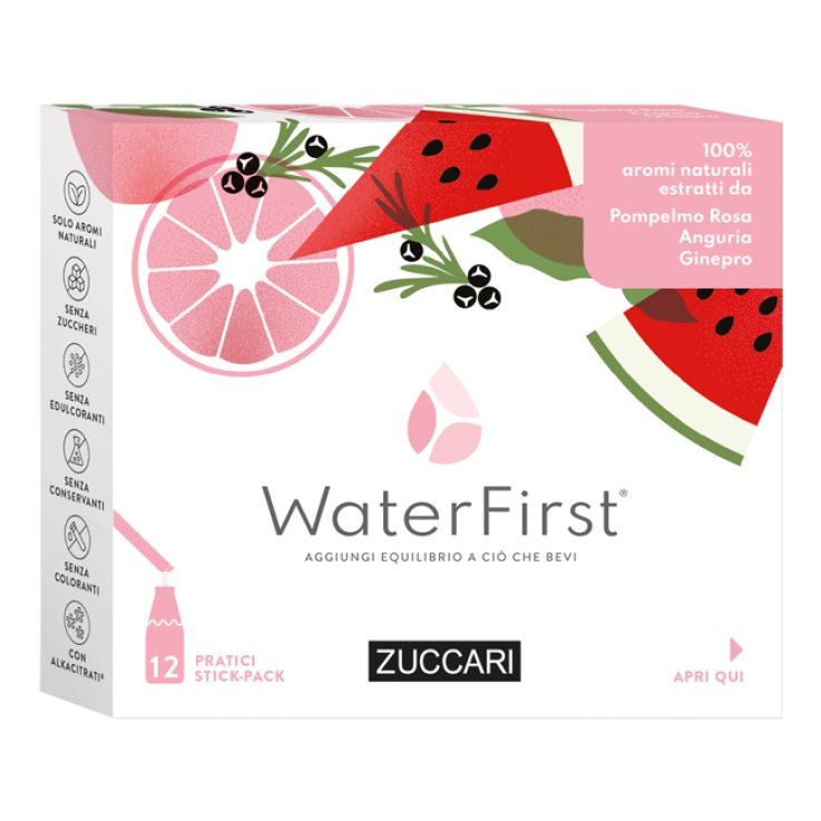 WATER FIRST POMPELMO ROSA-ANGURIA-GINEPRO 12 STICK PACK